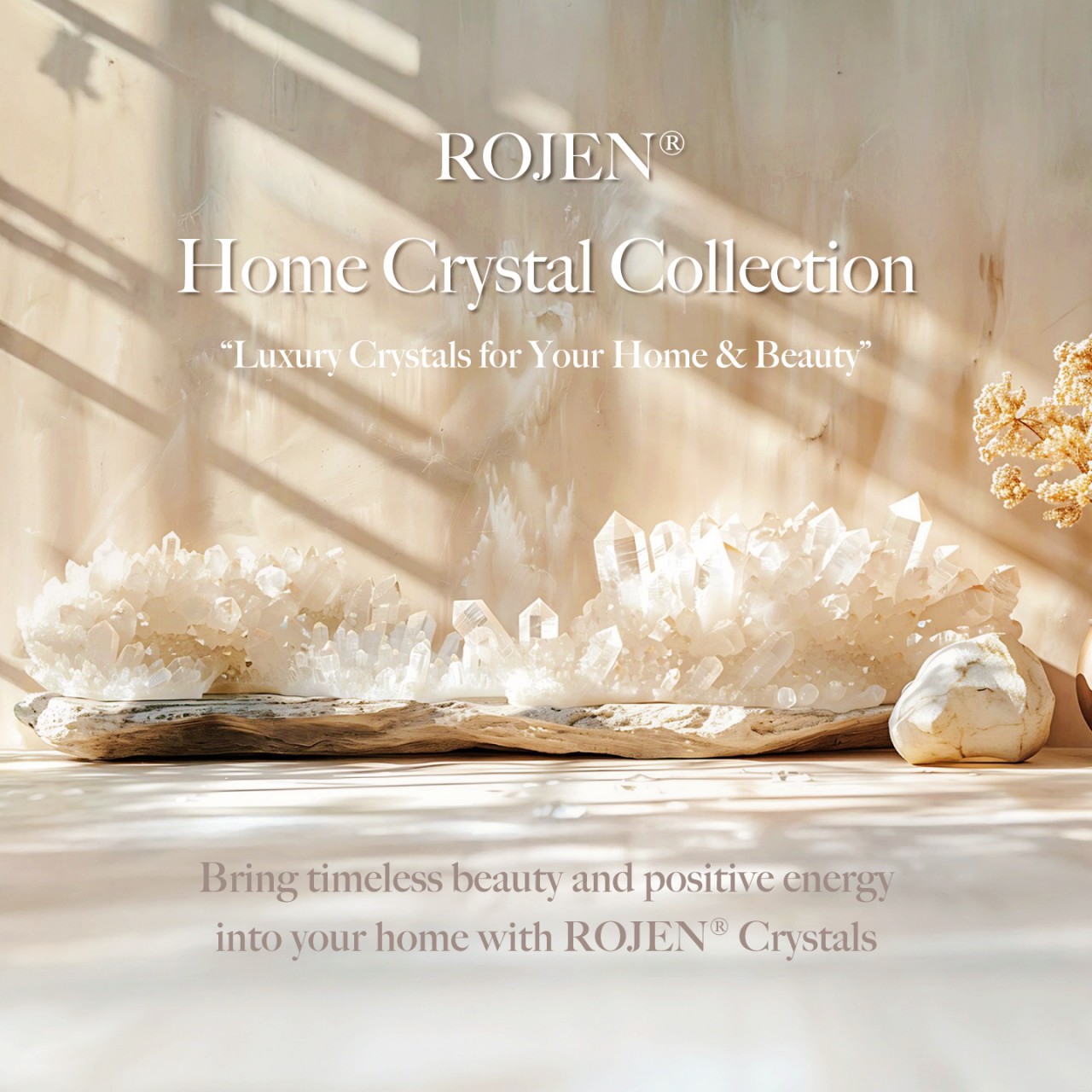 ROJEN Home Crystal Collection
“Timeless Luxury Crystals for Your Home & Energy”
Bring timeless beauty and positive energy into your home with ROJEN Crystals.
Founded by Miho Nobusawa in Japan, ROJEN has pioneered a unique crystal-healing method that restores vitality and inspires harmony in daily life.
We partner with world-renowned crystal miners and master sculptors,
ensuring that every ROJEN crystal is sourced with integrity and crafted with precision.
rom large statement crystals for your home to bespoke pieces for your exercise and healing routines,
ROJEN offers custom-made orders tailored to your space and needs.
✨️✨️✨️✨️✨️✨️✨️✨️
ROJEN OFFICIAL
🇺🇸USA
rojenusa.com
ROJEN Organic Skincare
https://rojenusa.com/biseioil/
🇯🇵日本
rojen.jp
スキンケアご購入ダイレクトページ
https://rojen.jp/bisei-oil/shop/