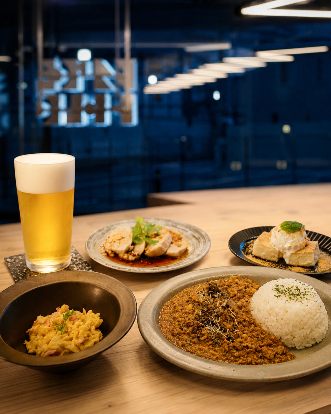 6/19(金)より、
夜のSPICE HOLICが変わります。
カレーの香りが残る店内に、
グラスの音と、スパイスの余韻が重なる時間。
夜のテーマは、
香りでお酒を誘う、スパイスバル。
花椒の香りが立つ、よだれ鶏。
揚げたての衣にスパイスをまとわせた唐揚げ。
燻製の余韻を残す、カレーポテサラ。
チーズとキーマが熱でほどける春巻き。
そして最後は、夜の〆に食べたいミニカレー。
辛さだけではない。
香り、痺れ、コク、余韻。
一皿ごとに、酒が少しだけ進んでいく。
6/19(金) START
夜のSPICE HOLICを、ぜひ。
#SPICEHOLIC #スパイスホリック #京都グルメ #四条烏丸グルメ #烏丸グルメ #京都ディナー #京都バル #スパイスバル #京都カレー #京都夜ごはん