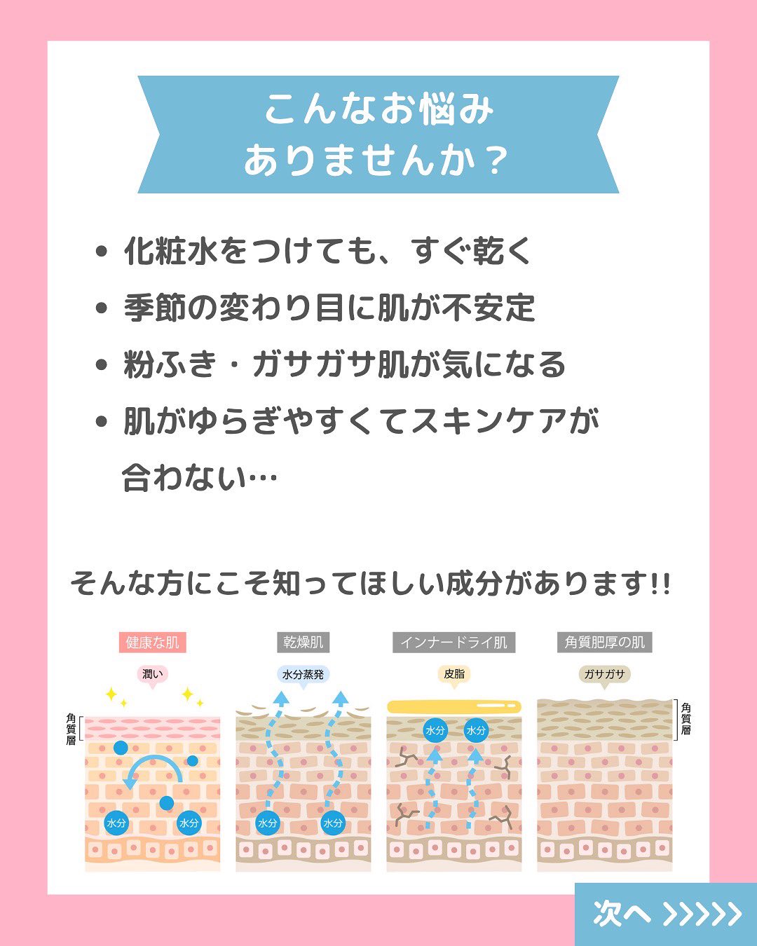 乾燥ケア、なんだかうまくいかない…
そんな方に知ってほしい成分があります💡
それが【ヘパリン類似物質】
医療の現場でも使われてきた成分で、
✔ 保湿
✔ 血行促進
✔ 抗炎症作用
この3つの力で、乾燥肌やゆらぎ肌を内側からサポート✨
しかも、一般的な保湿成分より
“肌の深いところ”まで届くと言われていて、
スキンケアの効果を実感しにくい人にもおすすめです!
スライドで詳しく紹介していますので、ぜひチェックしてみてください📖
#ニキビ #肌荒れ #大人ニキビ #肌トラブル #毛穴
#モイスチャーバランス #乾燥肌 #乾燥肌対策 #スキンケア #保湿ケア #日焼け止め #uv対策 #日焼け対策 #肌タイプ診断 #肌タイプ #フォトスキンタイプ #スキンケア #肌質改善 #肌トラブル改善 #肌診断 #化粧品 #コスメ #コスメオタク #美容 #美容垢 #美容垢さんとつながりたい #cosmetics #skincare #化粧品oem #企業公式相互フォロー #企業公式