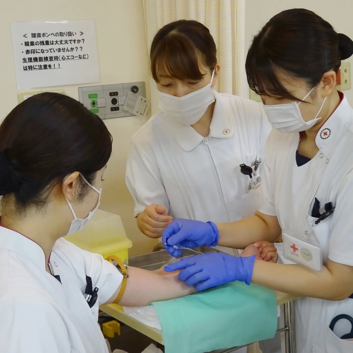 新人看護職員研修の採血研修の様子です
#採血 #看護師 #研修