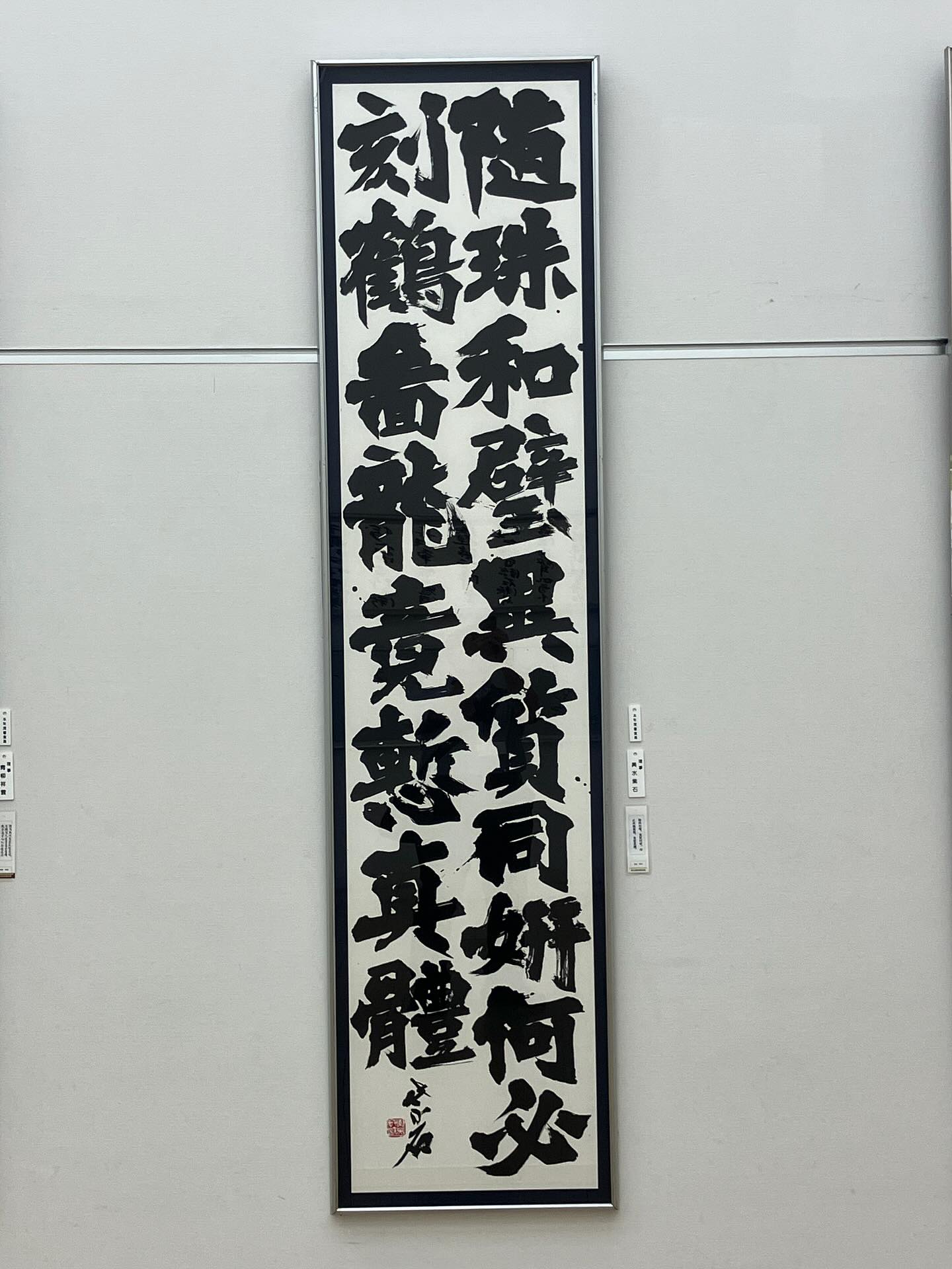 第41回 読売書法展 理事出品 輿水紫石
52センチ✖️232センチ