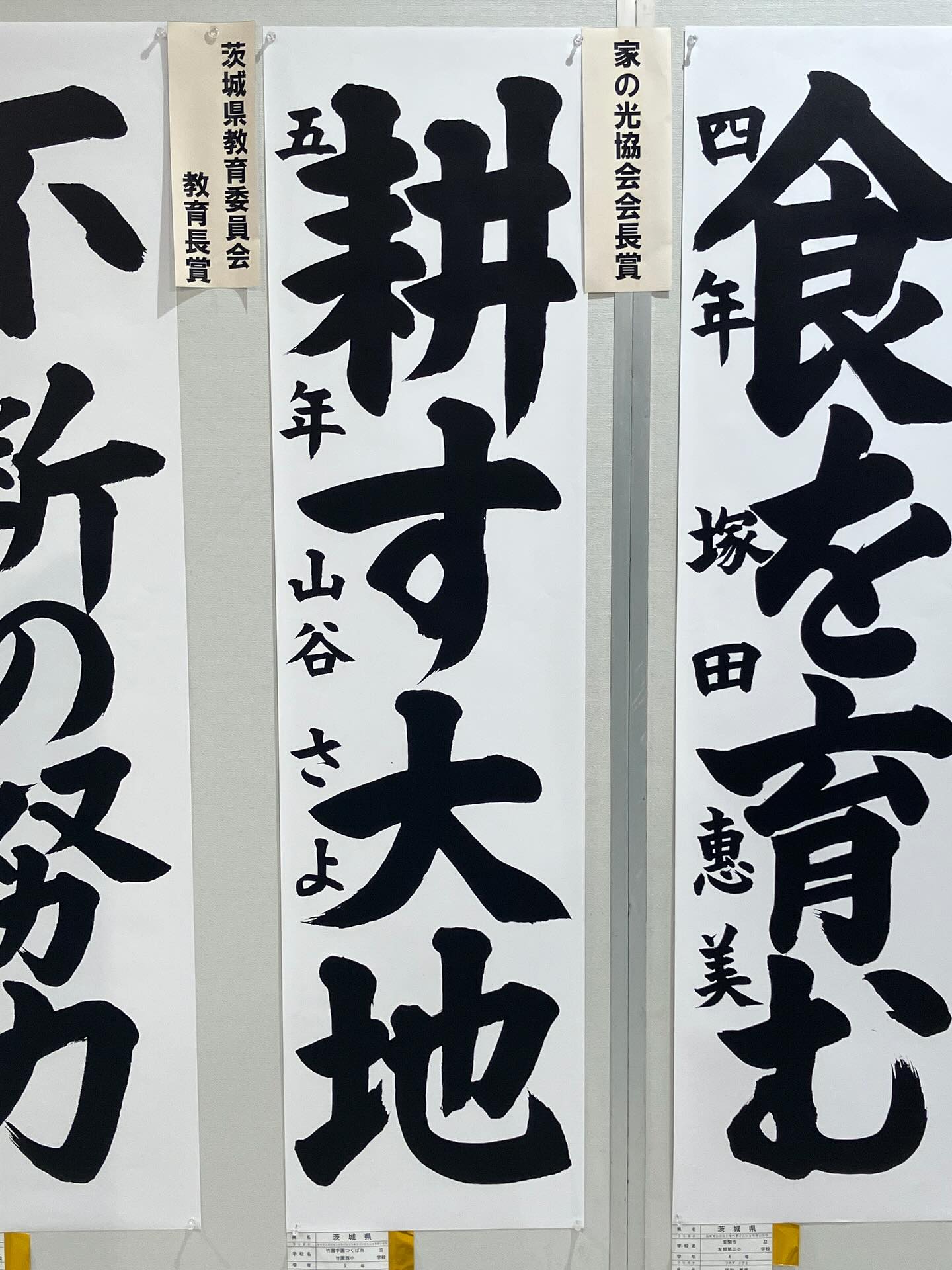 平成7年 第61回JA共済茨城県小・中学校書道コンクール
紫流書道会 学生部から、金賞2名・銀賞3名・銅賞5名の入選がありました。
皆さん、おめでとうございます!