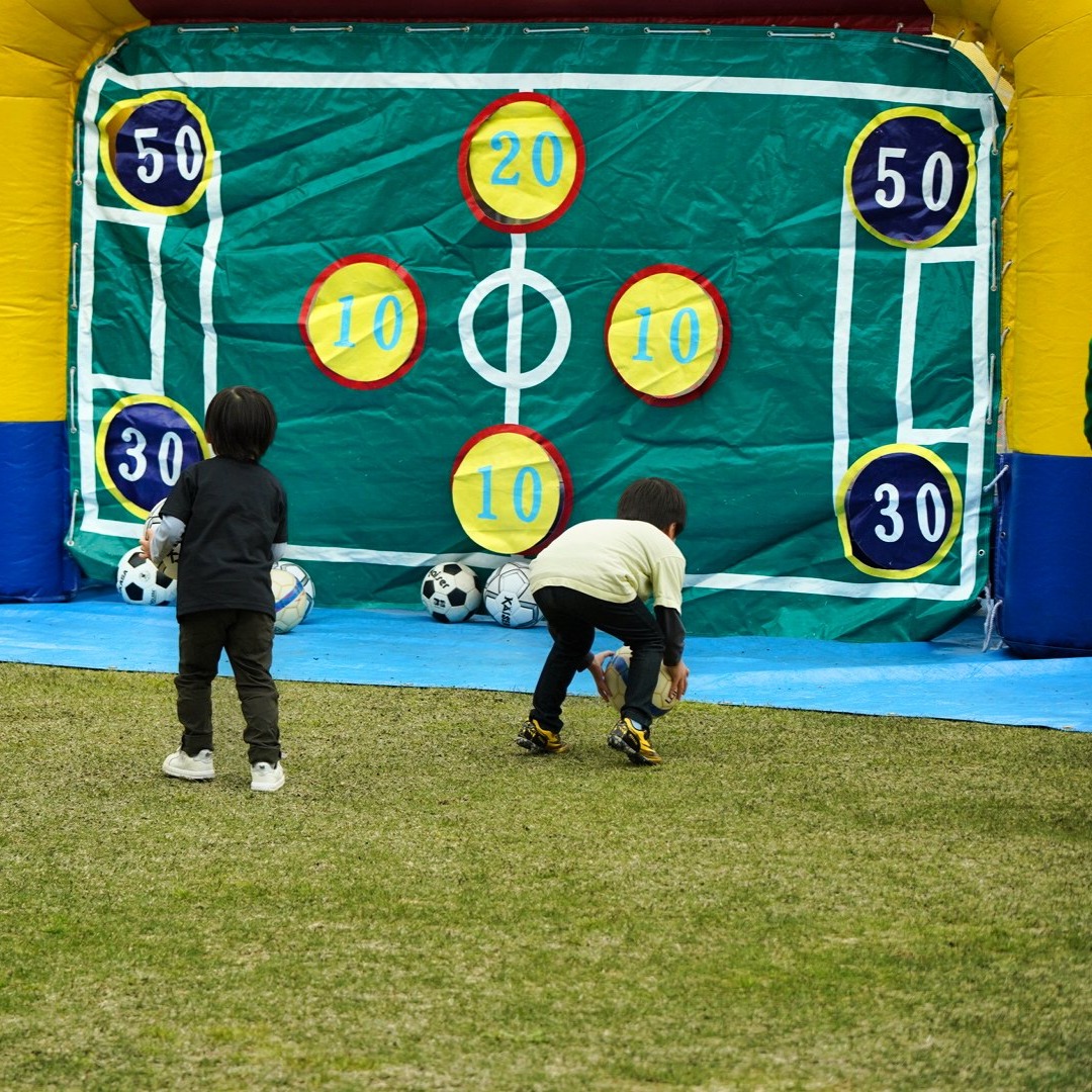 GWイベント1日目ありがとうございました!スペシャルイベント🌟みんなで楽しむサッカー体験!いかがだったでしょうか。 いわきFCのスタッフさんや、FUKUSHIMA WWW.の選手がF-BICCに来て盛り上げてくれました!